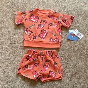 Disney Pixar Cars Two Piece Matching Outfit - Newborn